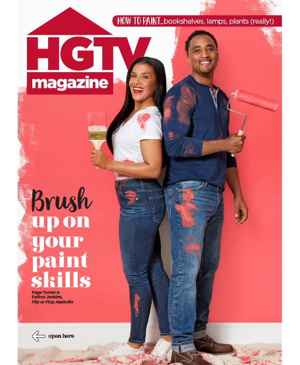 Page Turner and DeRon Jenkins HGTV Magazine I Want Her Job